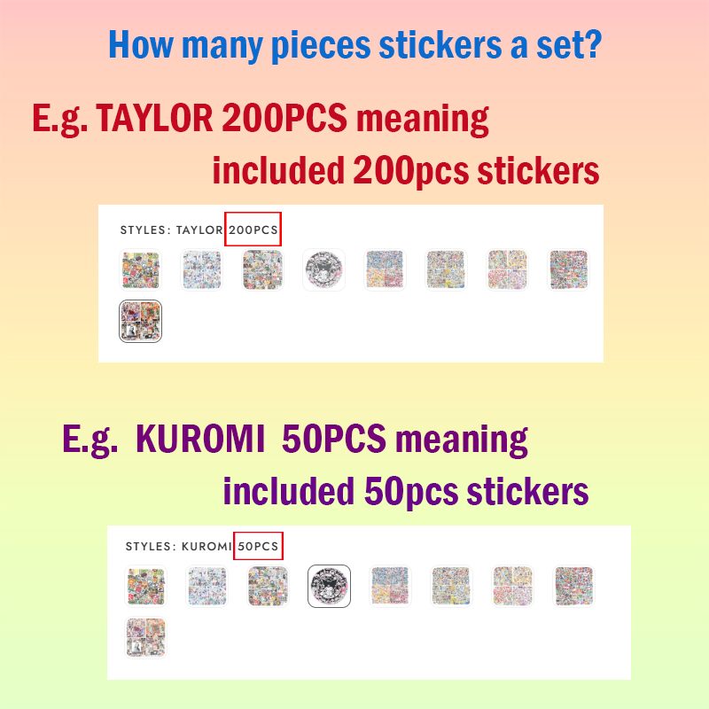 sticker pcs